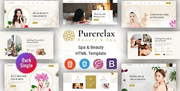 قالب HTML زیبایی و اسپا Purerelax