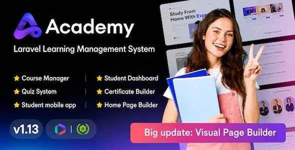 اسکریپت مدیریت آموزش Academy LMS | سیستم جامع آموزش آنلاین با لاراول academy lms laravel learning management system