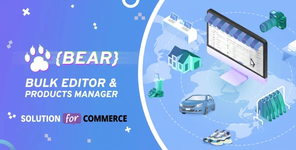 افزونه مدیریت و ویرایش گروهی محصولات ووکامرس BEAR bear