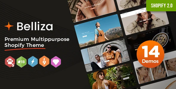 قالب شاپیفای Belliza؛ راهکار جامع و چندمنظوره برای فروشگاههای آنلاین belliza multipurpose shopify theme os 20