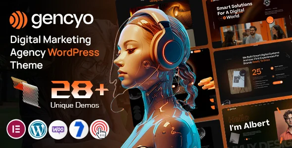 gencyo digital marketing agency wordpress theme