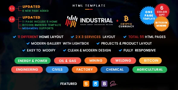 industrial industry and engineering services template