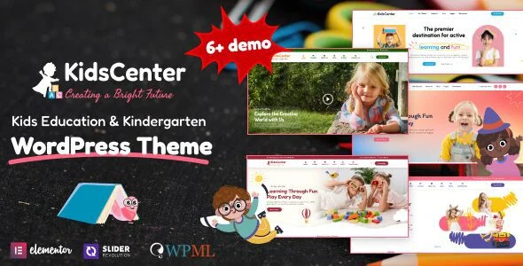 قالب KidsCenter | طراحی سایت مهدکودک و مراکز آموزشی کودکان kidscenter