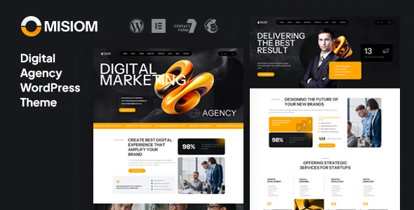 قالب وردپرس Misiom؛ انتخابی حرفهای برای آژانسهای دیجیتال مارکتینگ misiom digital agency services wordpress theme