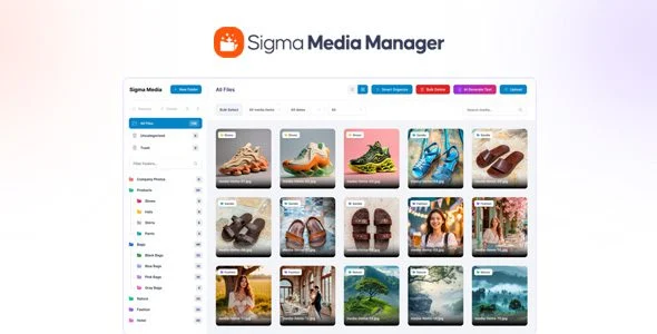 افزونه مدیریت رسانه وردپرس Sigma Media Manager sigma media manager