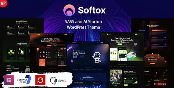 قالب HTML نمونه کار و پورتفولیو E.E | طراحی مینیمال و خلاقانه برای فریلنسرها و آژانسها softox saas and ai startup wordpress theme