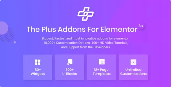 افزونه المنتور The Plus Addons | مجموعه کامل ویجتهای حرفهای برای المنتور the plus addon for elementor page builder wordpress plugin