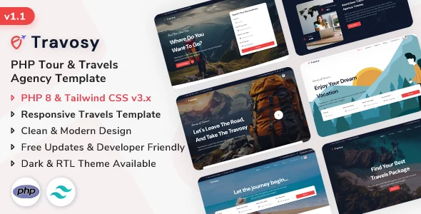 travosy php tour travels agency template