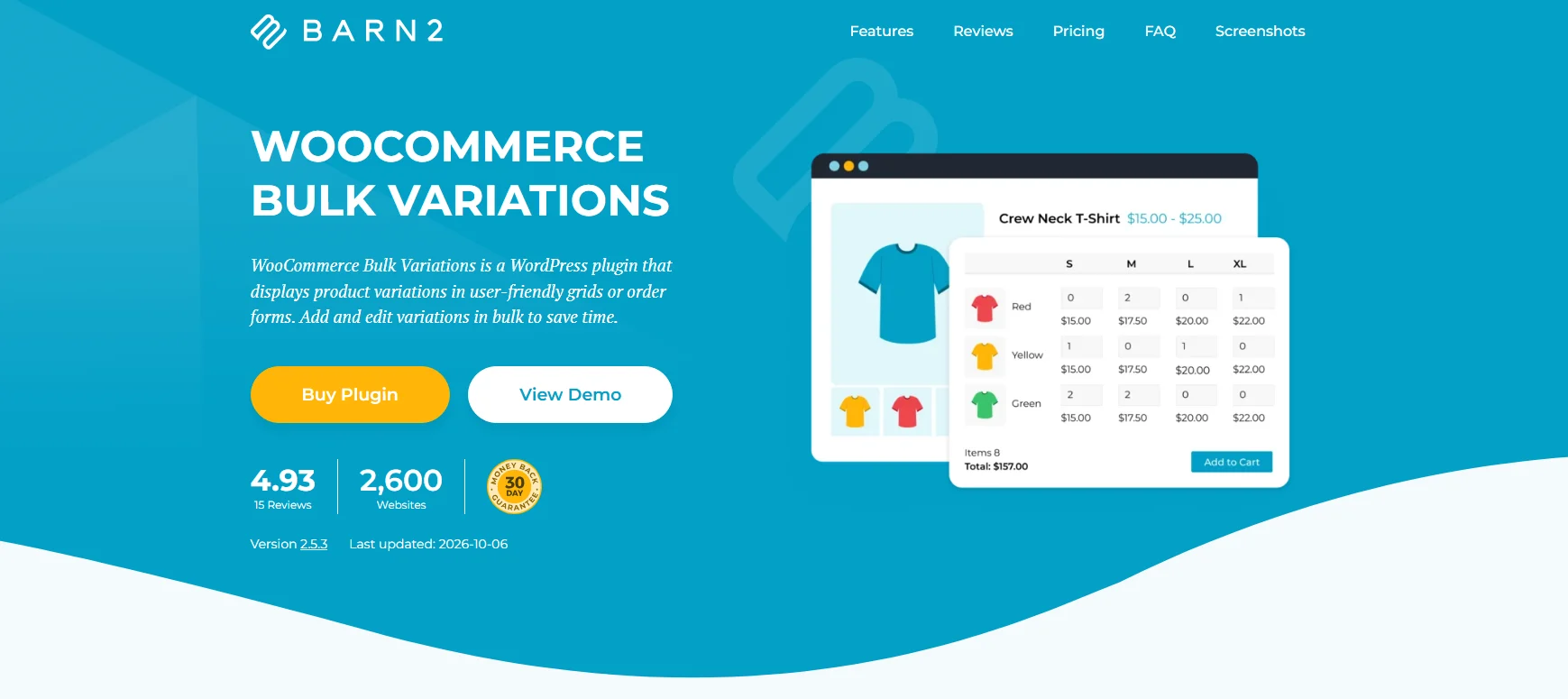 افزونه WooCommerce Bulk Variations برای مدیریت حرفه‌ای متغیرهای ووکامرس