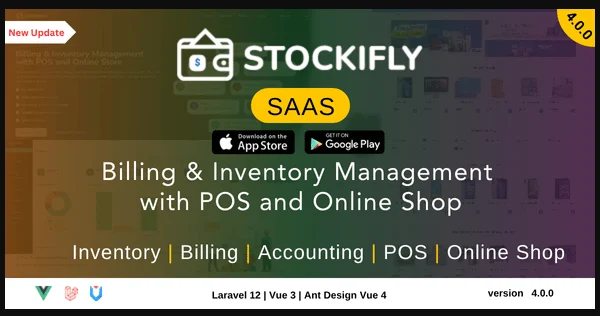 اسکریپت Stockifly SAAS؛ سیستم جامع مدیریت موجودی و حسابداری با قابلیت فروشگاه آنلاین اسکریپت Stockifly SAAS