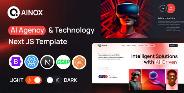 ainox ai agency technology next js template