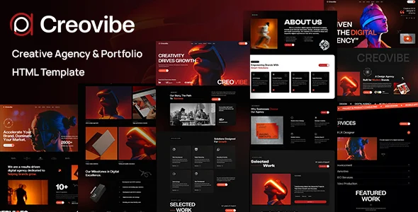creovibe creative agency portfolio html template