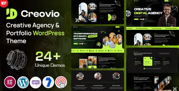 creovio creative agency portfolio wordpress theme