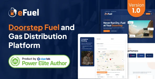 اسکریپت eFuel؛ پلتفرم جامع توزیع سوخت و گاز در محل efuel doorstep fuel and gas distribution platform