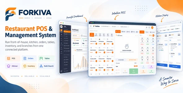 forkiva restaurant pos management system laravel vuejs