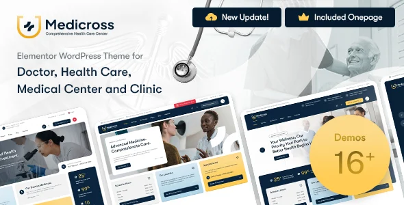 قالب وردپرس پزشکی و درمانی Medicross medicross
