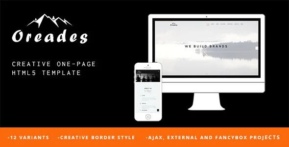 oreades creative onepage html5 template