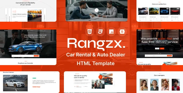 rarngzx car rental auto dealer html template