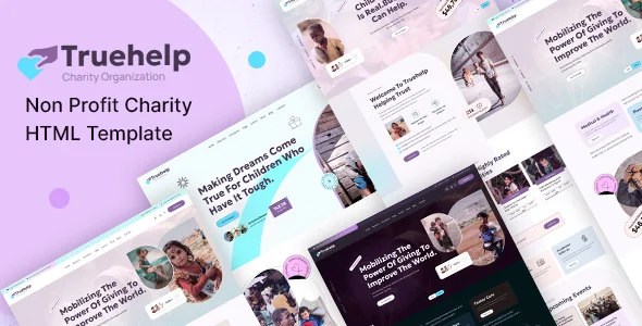truehelp non profit charity html template