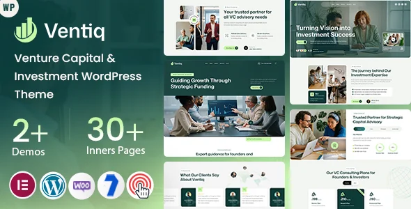 ventiq venture capital investment wordpress theme