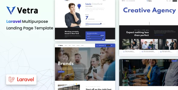 vetra multipurpose agency portfolio laravel template
